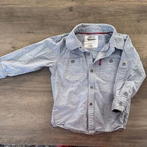 Levi's Kids Light Blue Button Down Denim Shirt